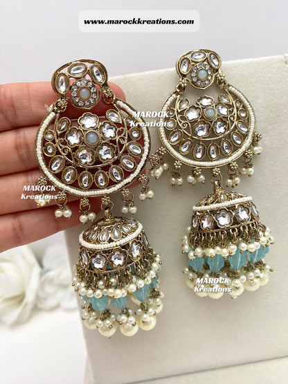 Kundan Jhumki Earrings