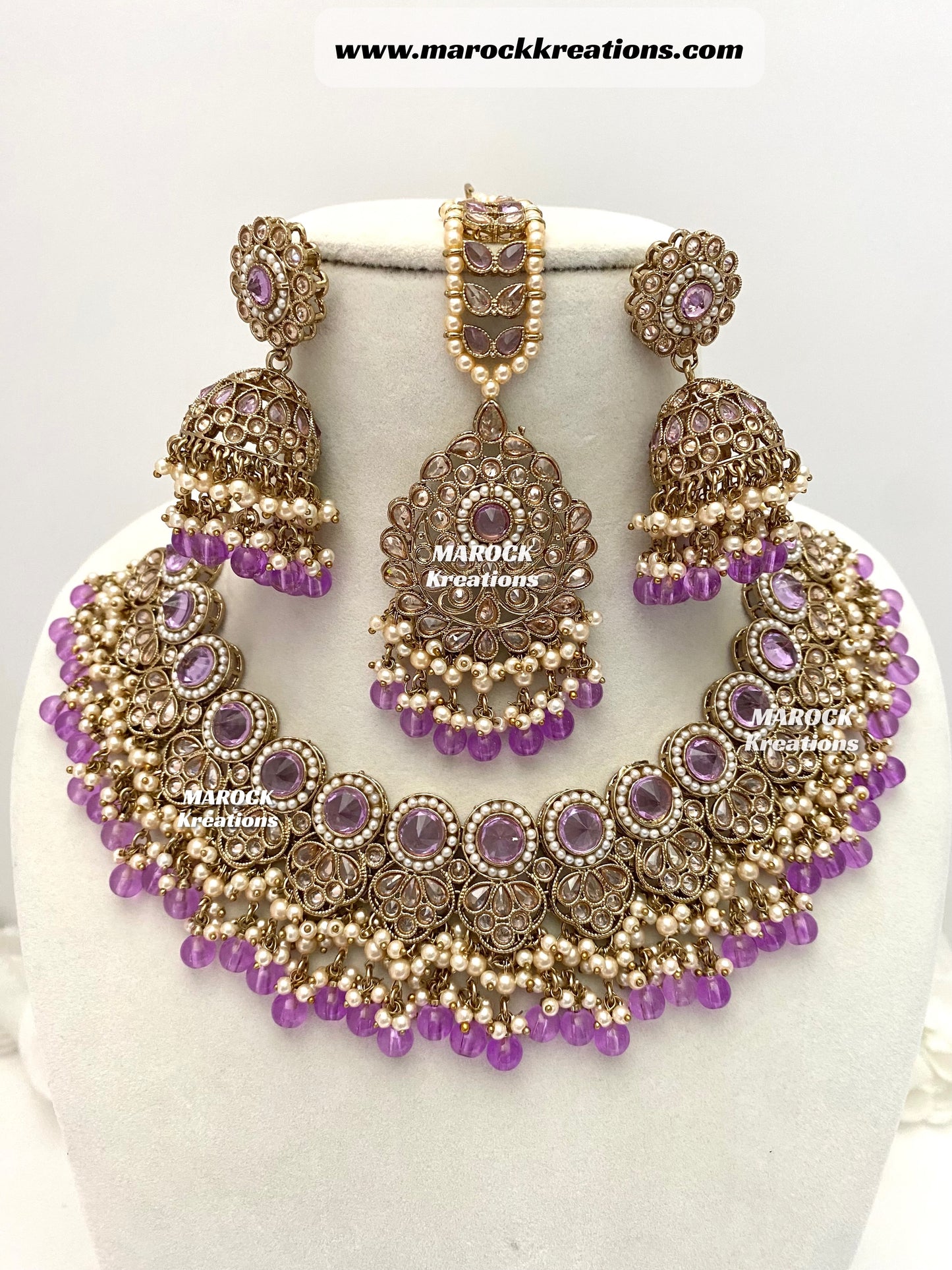 Aalia Antique Polki Necklace set