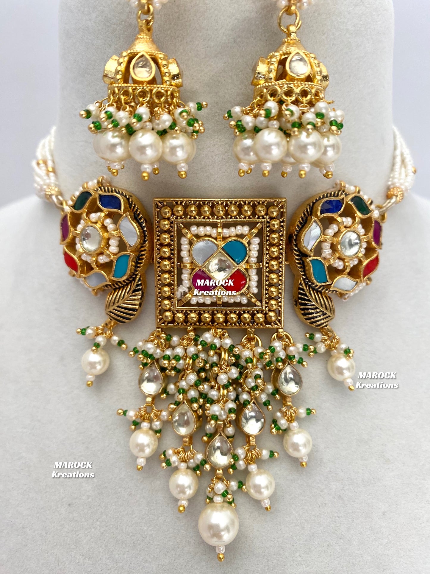 Ashna Paachi Kundan Gold plated exclusive choker set