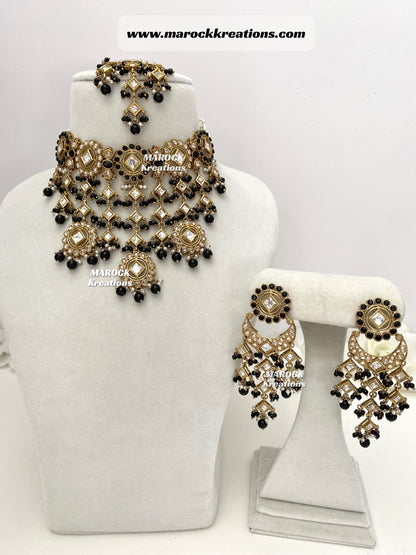 Antique Gold Kundan/Polki Statement Choker set