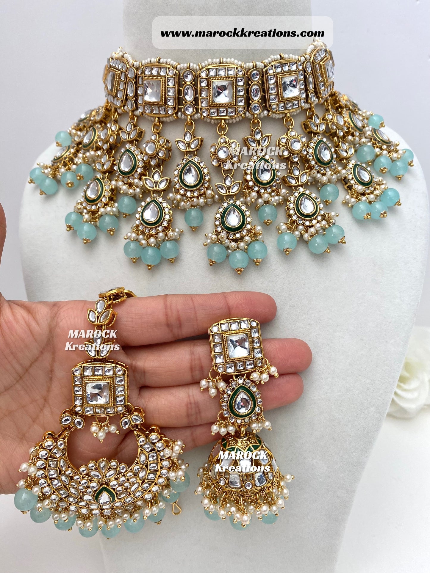 Zoya Premium Quality Kundan Statement Necklace set