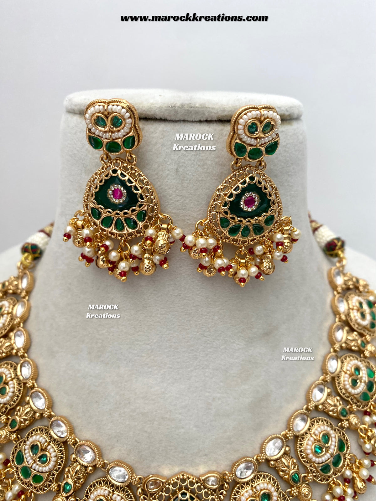Rupal Premium Quality exclusive Gold Plated heritage necklace set