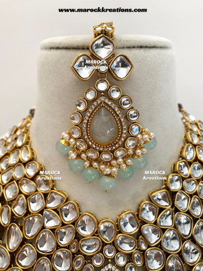 Ruhi Premium Quality Statement Kundan Necklace/Bridal set