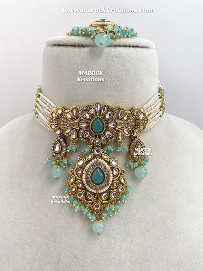 Mahima Premium Quality Kundan Choker set