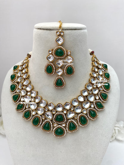 Patriza Sabyasachi inspired Premium Quality Kundan Statement Necklace set