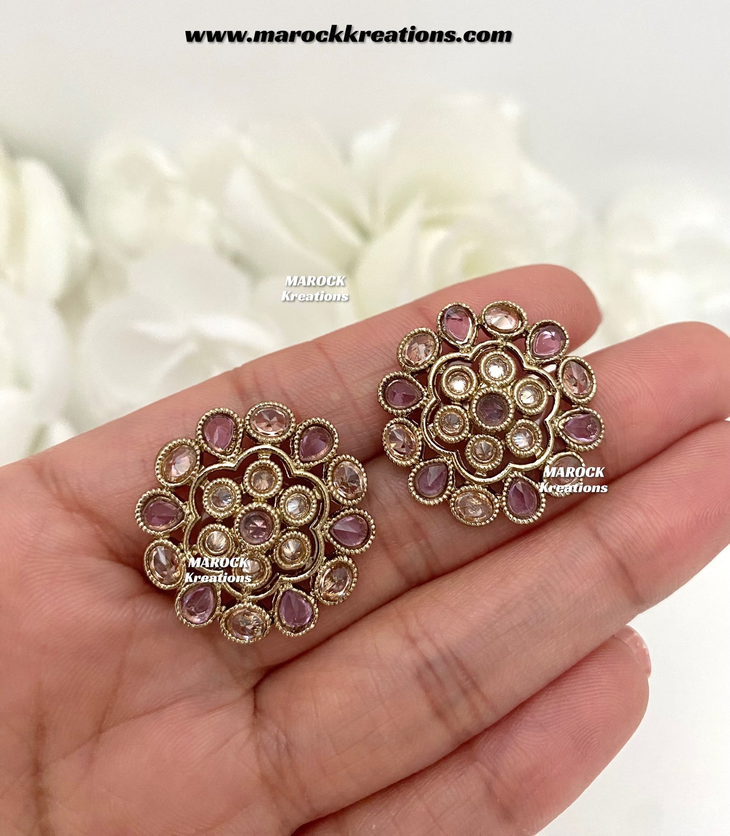 Anna Antique Polki Studs/Earrings