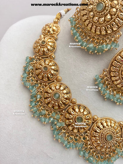 Roxana Premium Quality Gold Plated necklace set