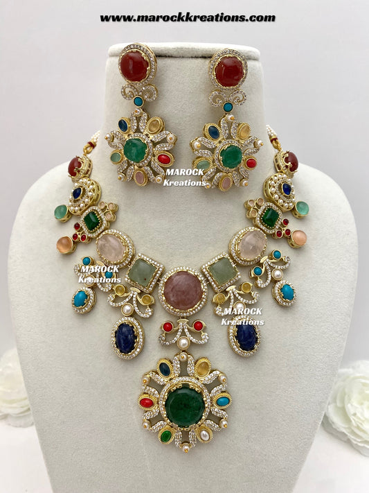 Ella Premium quality Sabyasachi inspired Statement necklace set