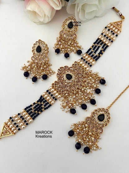 Gold Polki Choker set