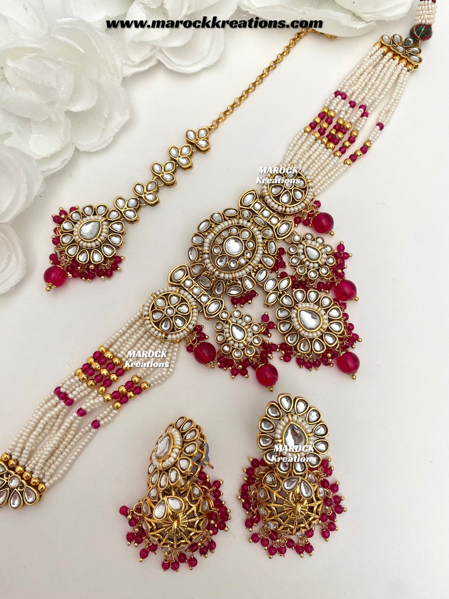 Shaneel Premium quality Kundan Choker set