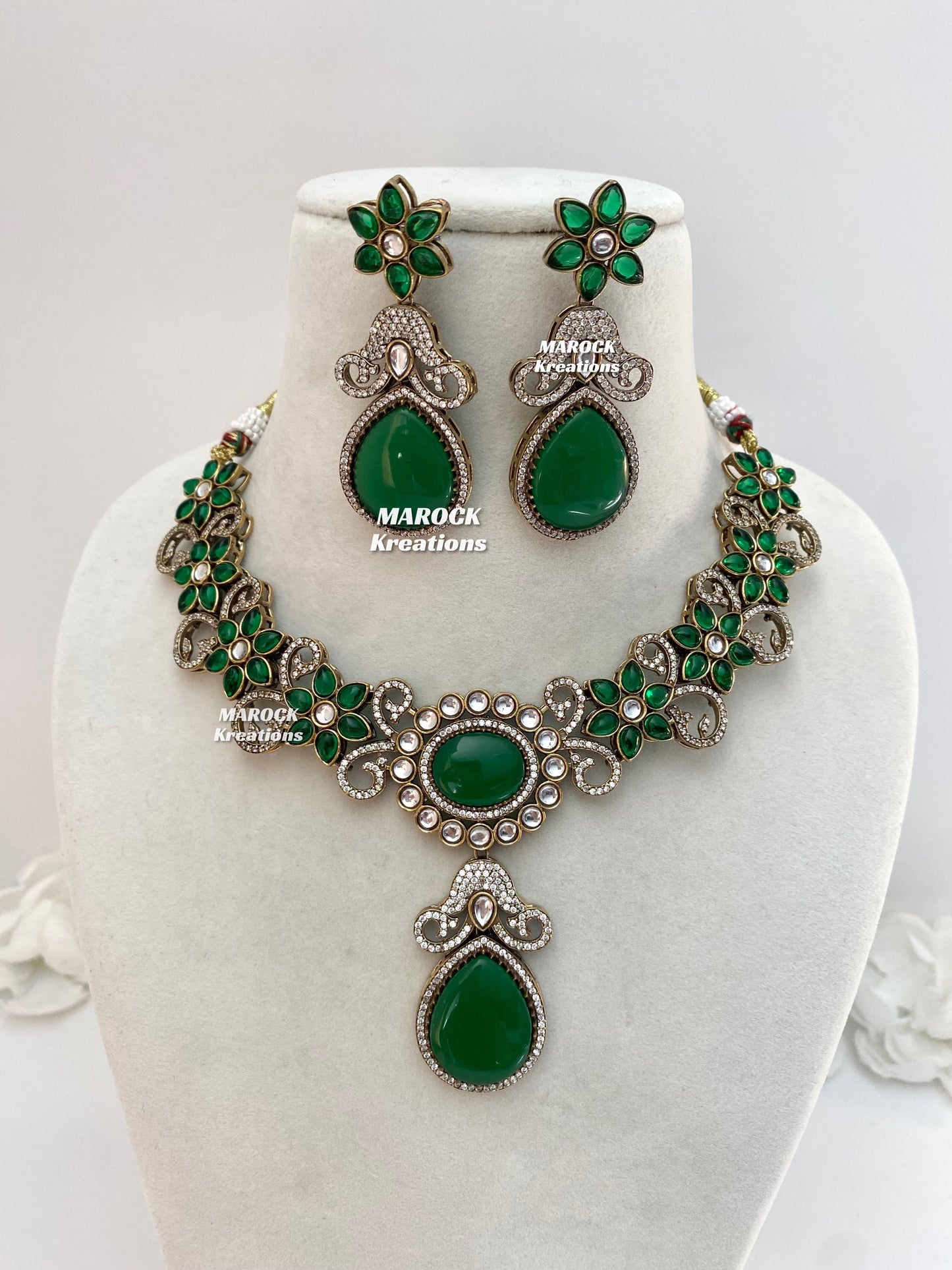 Freya Sabyasachi inspired Premium Quality Moissanite Kundan Necklace set