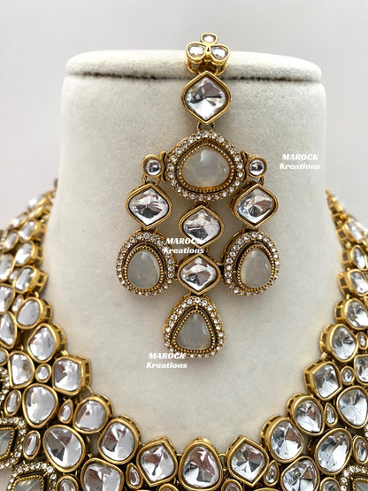 Patriza Sabyasachi inspired Premium Quality Kundan Statement Necklace set