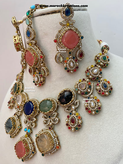 Niharika Sabyasachi inspired Premium Quality Kundan statement choker/necklace set