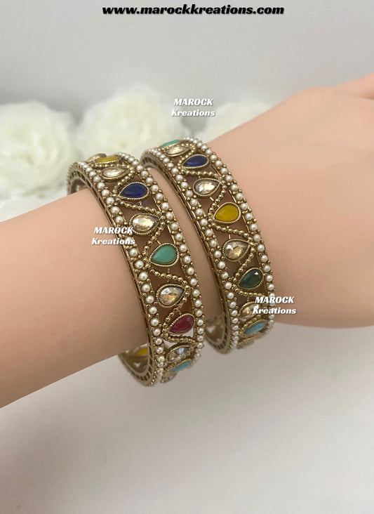 Antique Polki Bangles/Kade
