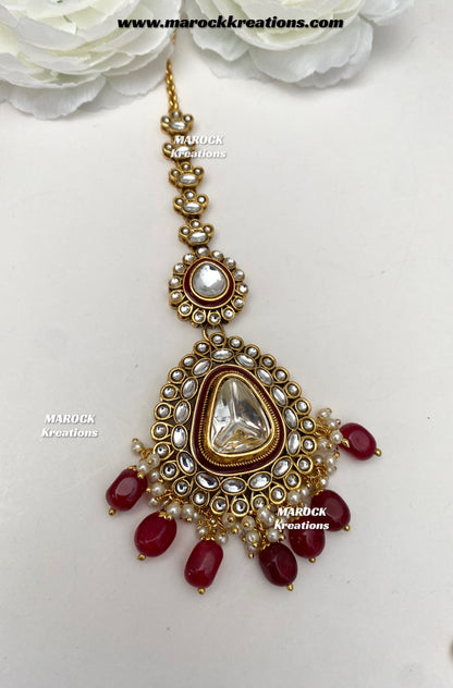 Nayema Premium Quality Kundan Statement Bridal set