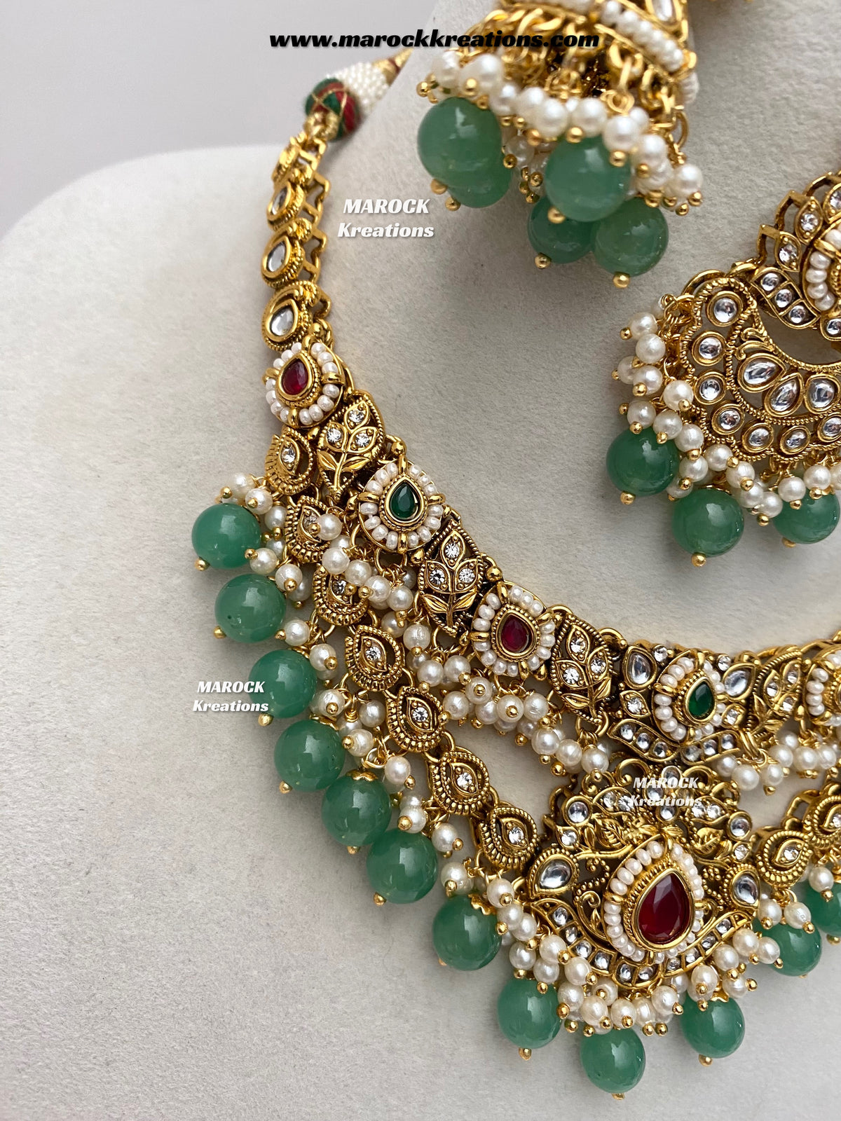 Danisha Premium Quality Kundan Statement necklace set