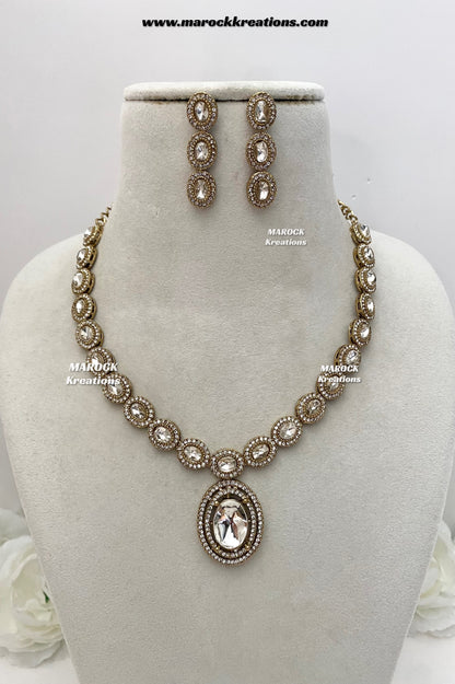Raveen Premium Quality Kundan Necklace set