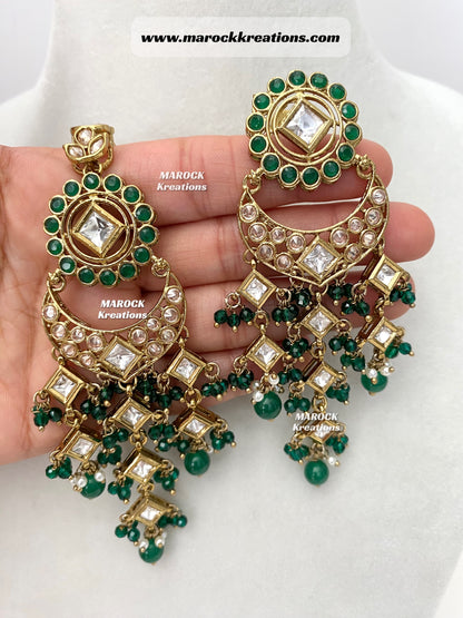 Antique Gold Kundan/Polki Statement Choker set