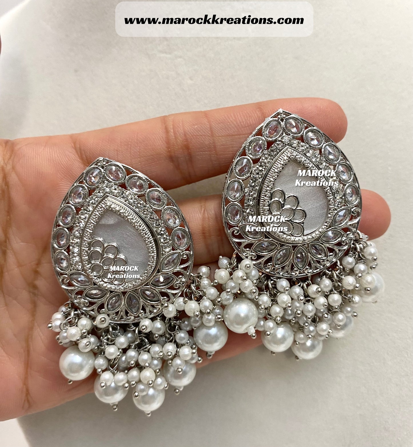 Belle Polki Statement Earrings