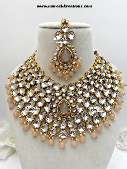 Ruhi Premium Quality Statement Kundan Necklace/Bridal set