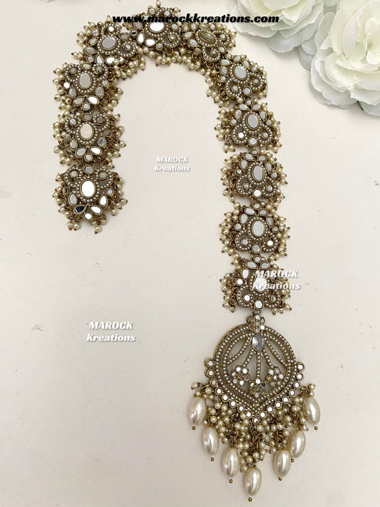 Antique Gold Mirror Braid Jewelry/Choti