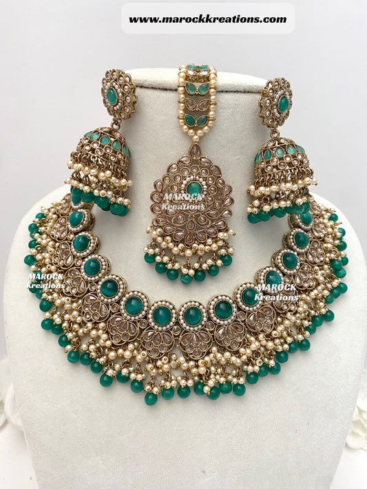 Aalia Antique Polki Necklace set