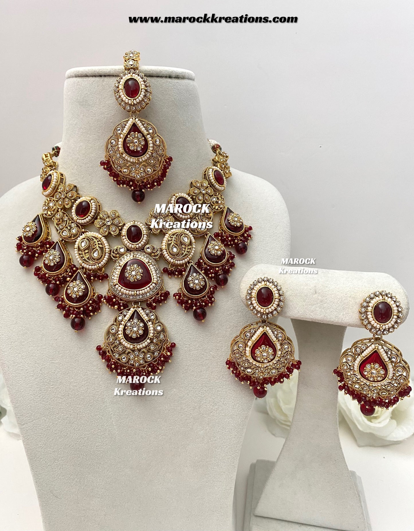 Rufsana Sabyasachi inspired Premium Quality Kundan statement necklace set