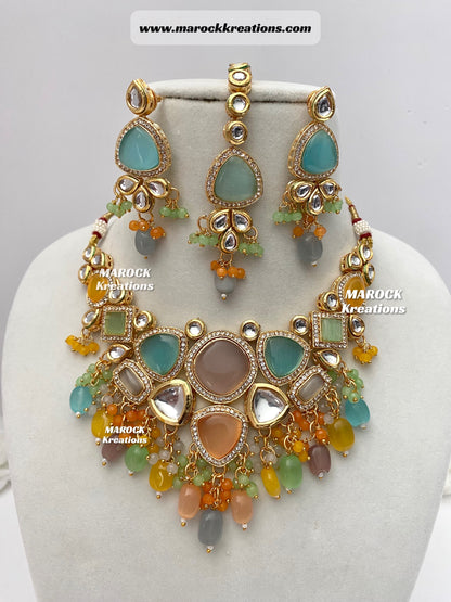 Kundan Statement Necklace set