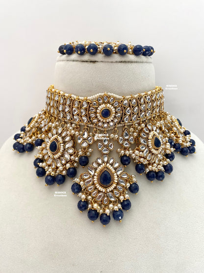 Bhavika Premium Quality Kundan choker/Necklace set