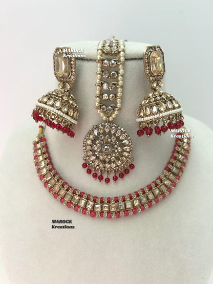 Kajal Polki Necklace set