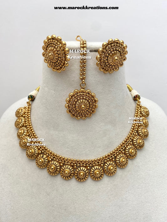 Nimmi Premium Quality Gold plated necklace set