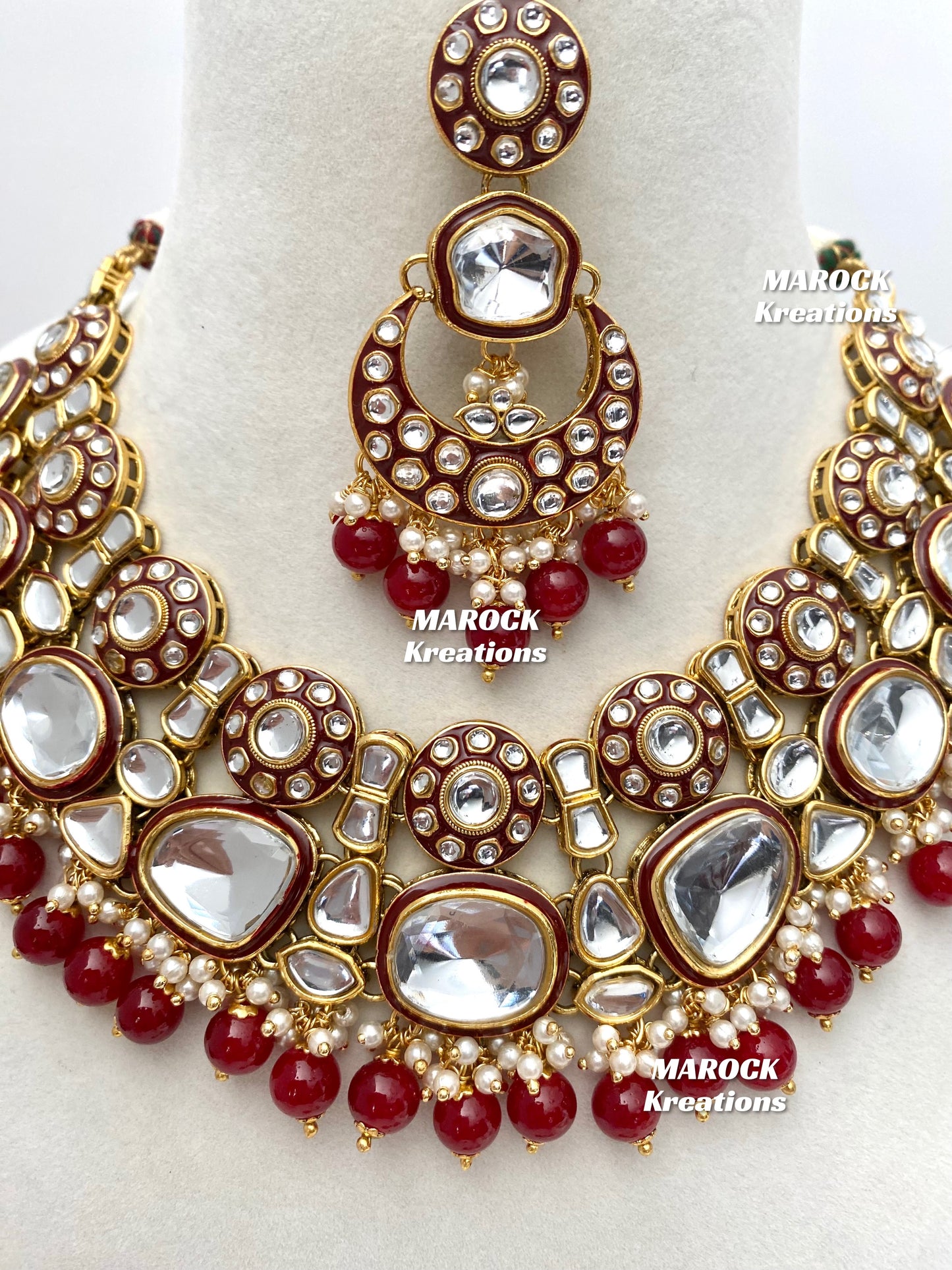 Salima Premium Quality Kundan Statement Necklace set