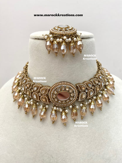 Resmin Premium Quality Mirror Choker set