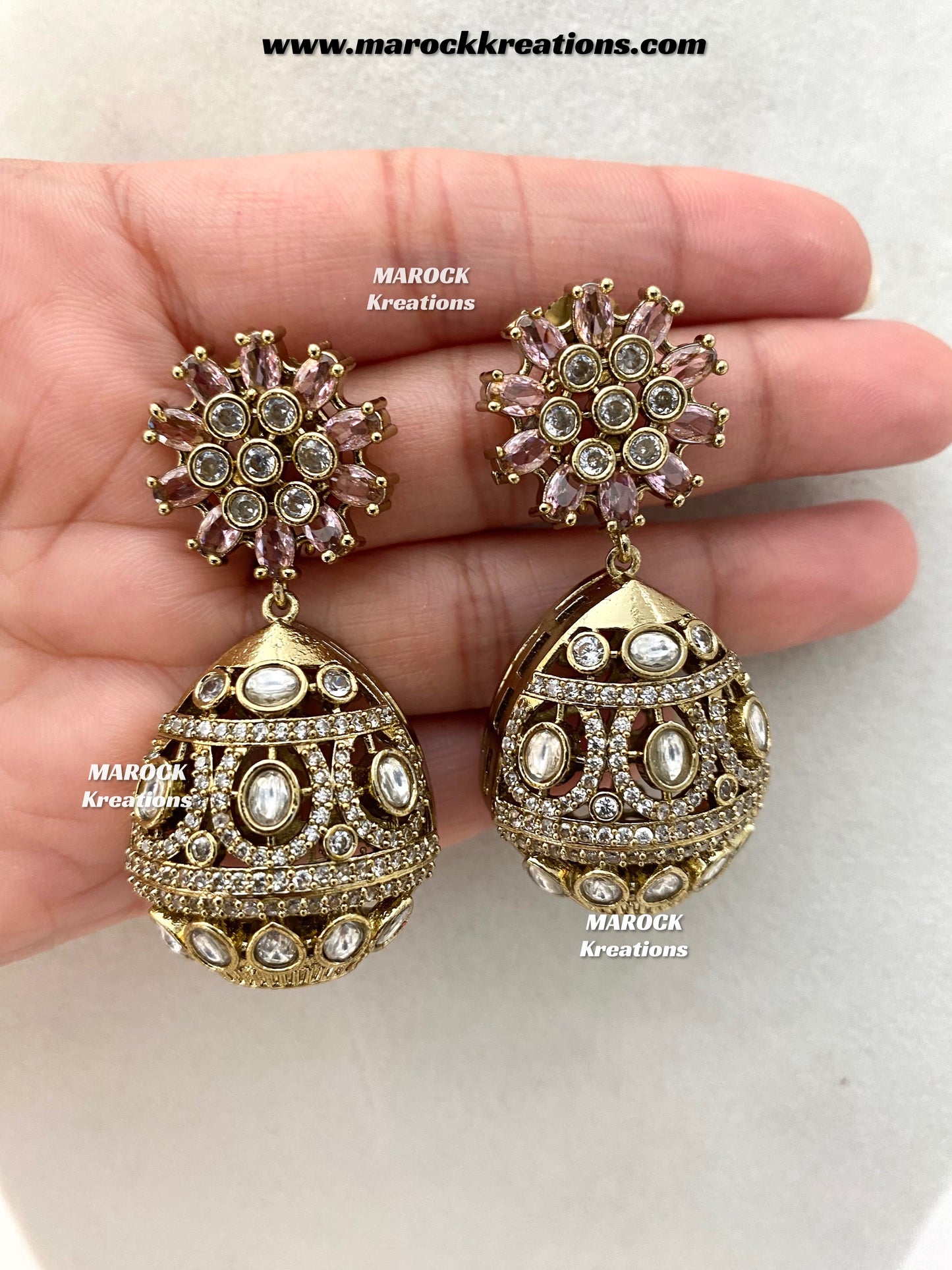 Nargis Moissanite Kundan exclusive Necklace set