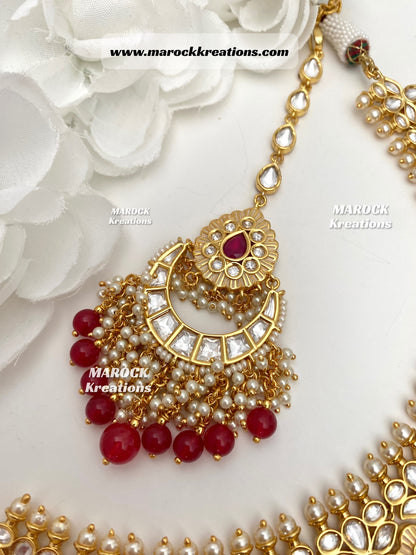 Pihu Tyani inspired Premium Quality Gold plated Kundan Necklace set/Bridal set