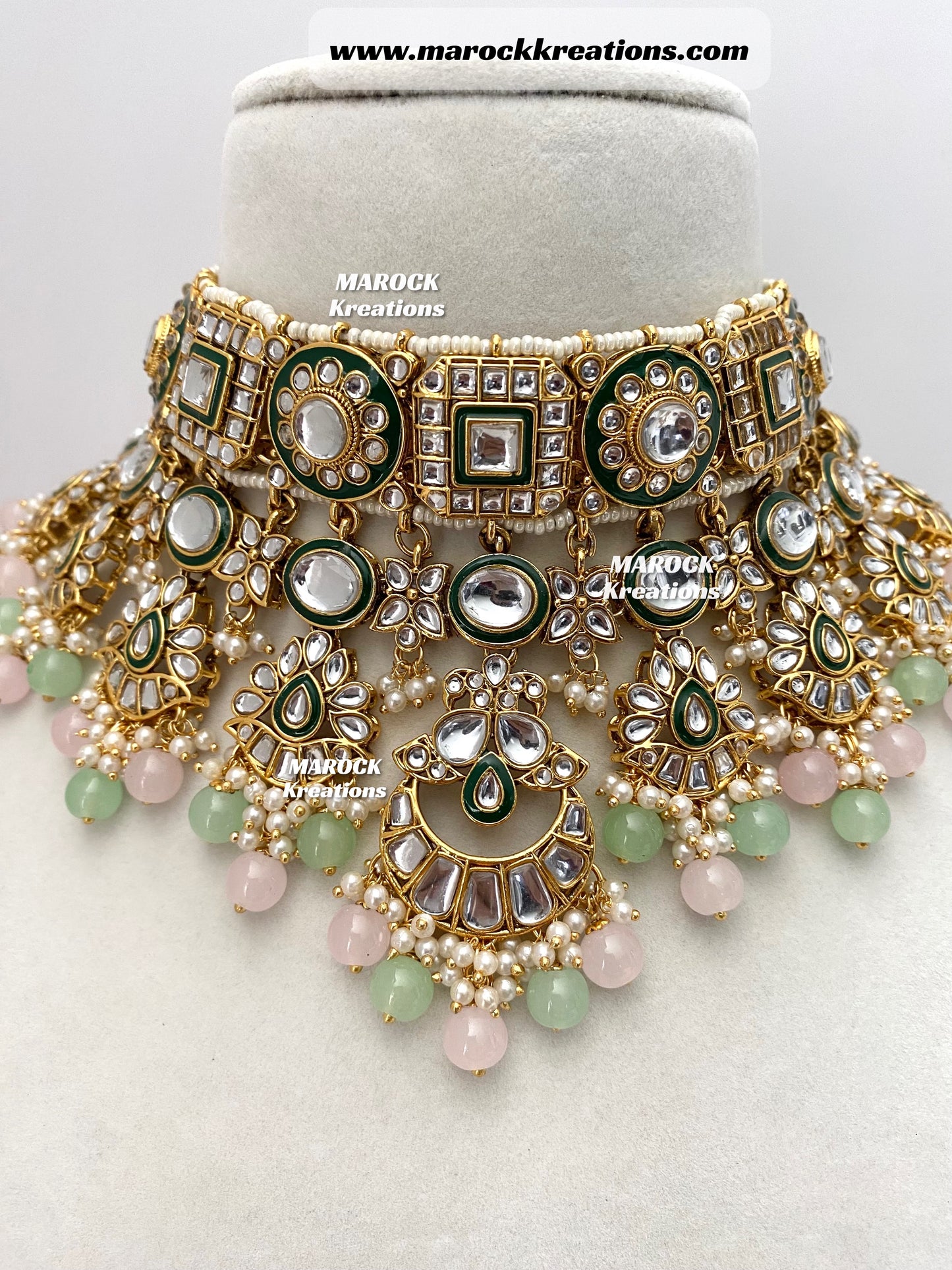 Mehak Premium Quality Kundan Statement Necklace set