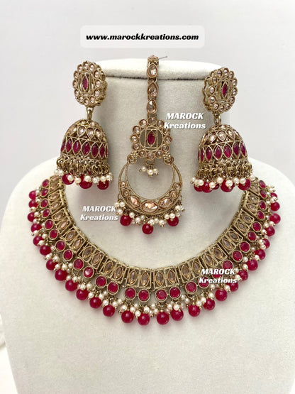 Alisha Antique Polki Choker/Necklace sets