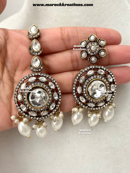Luna Sabyasachi inspired Victorian Kundan Statement necklace set