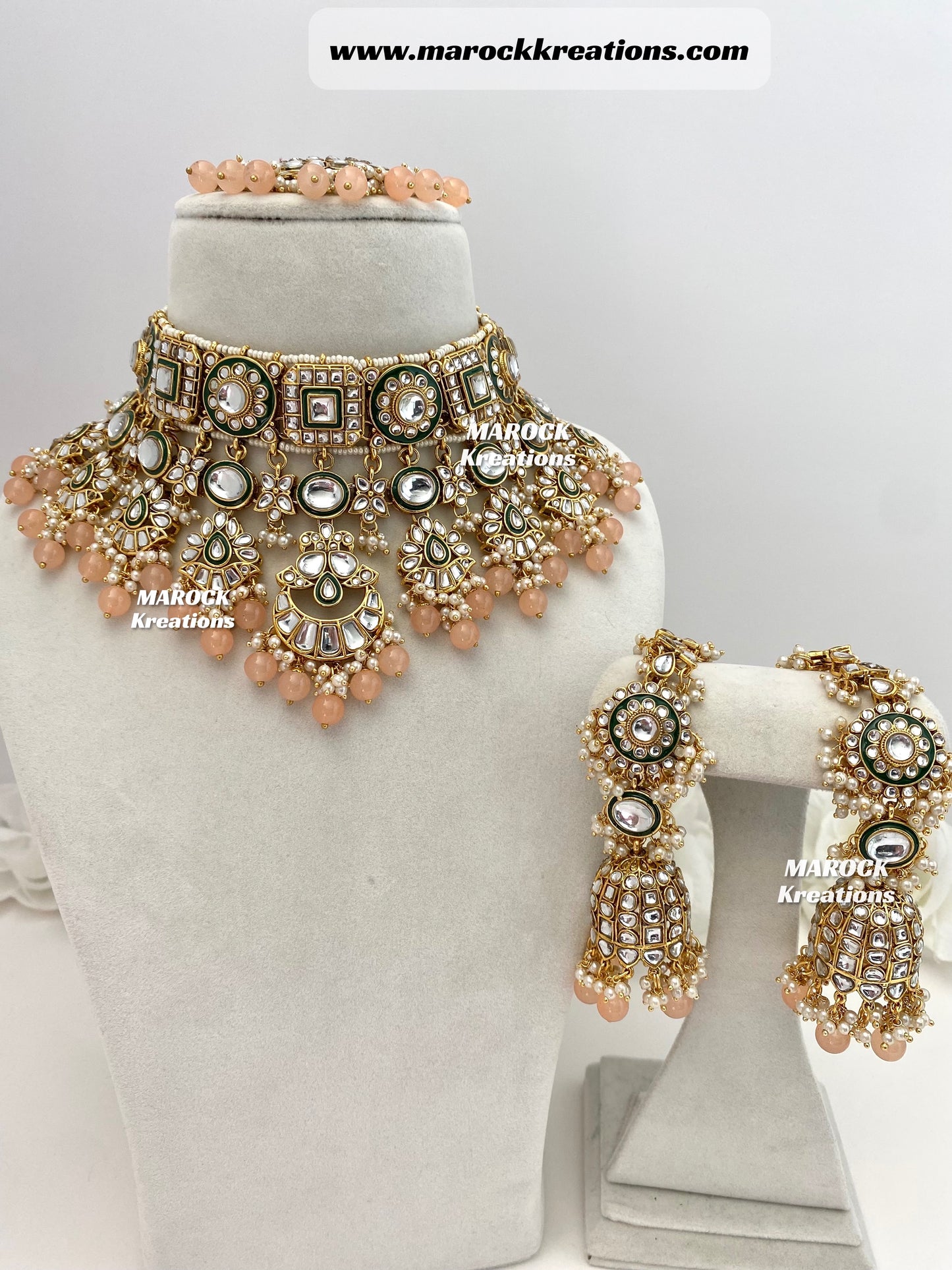 Mehak Premium Quality Kundan Statement Necklace set