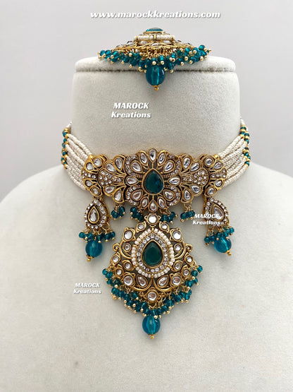 Mahima Premium Quality Kundan Choker set