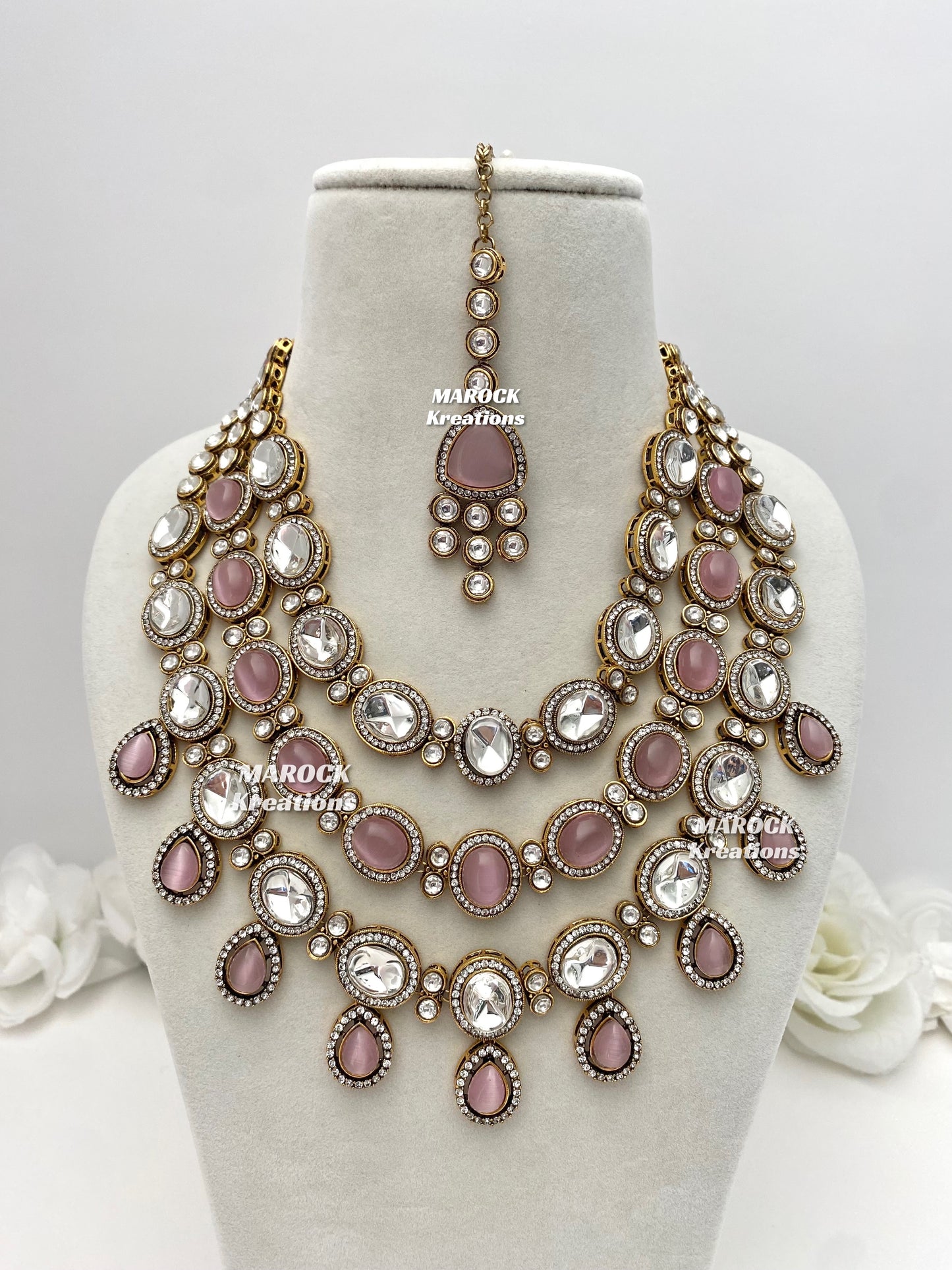 Deepika Tyani inspired Premium Quality exclusive kundan Necklace set