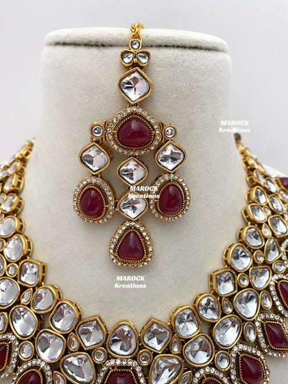 Patriza Sabyasachi inspired Premium Quality Kundan Statement Necklace set
