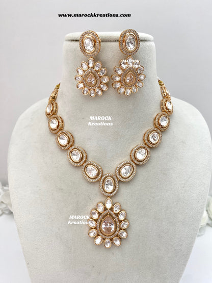 Mariam Tyani inspired Premium Quality Kundan Necklace set