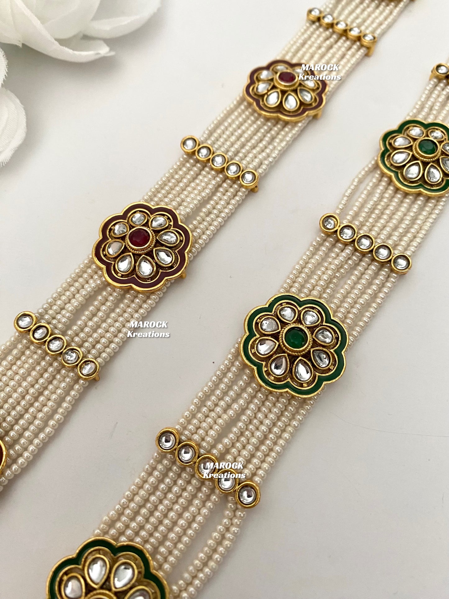 Premium Quality Kundan Meenakari sheesh phool/head band/head piece