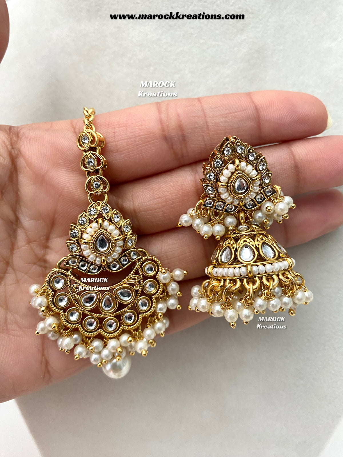 Danisha Premium Quality Kundan Statement necklace set
