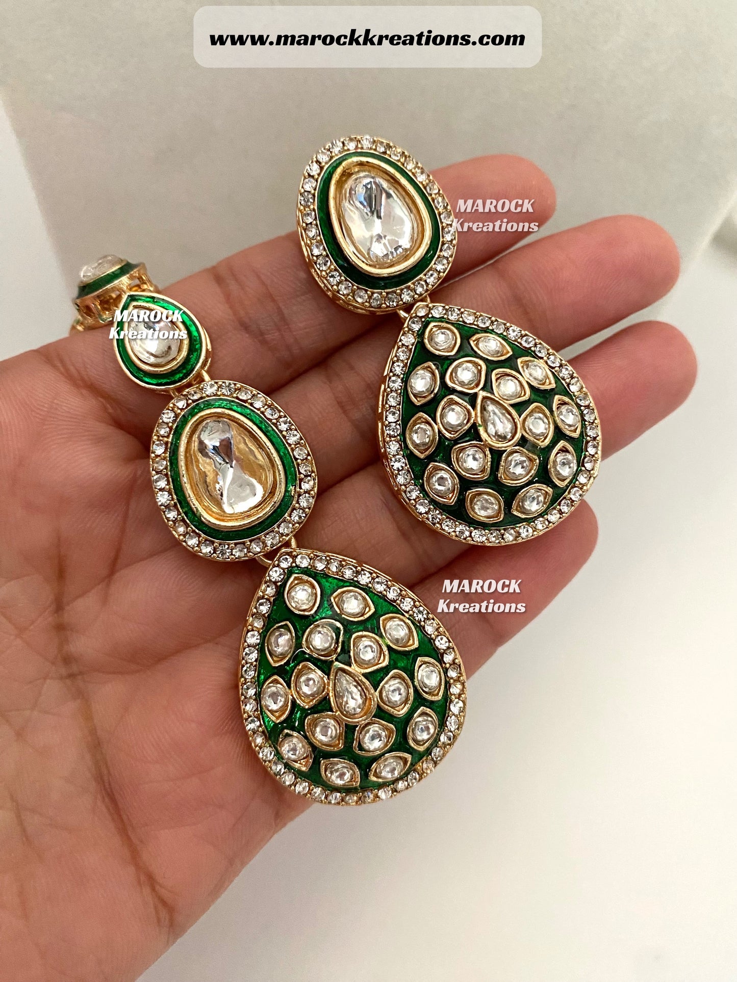 Rubina Bollywood style Premium Quality Kundan exclusive Necklace set