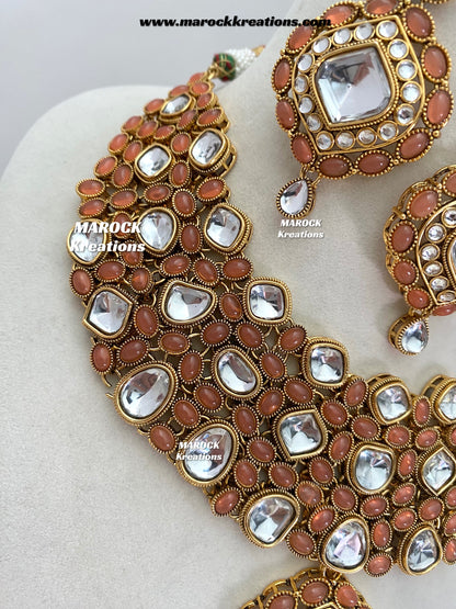 Roksana Sabyasachi inspired Premium Quality Kundan Statement Necklace set