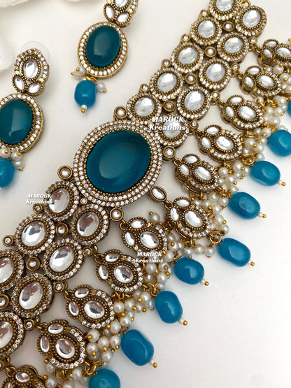 Danica Sabyasachi inspired Premium Quality Moissanite Kundan Statement Choker set