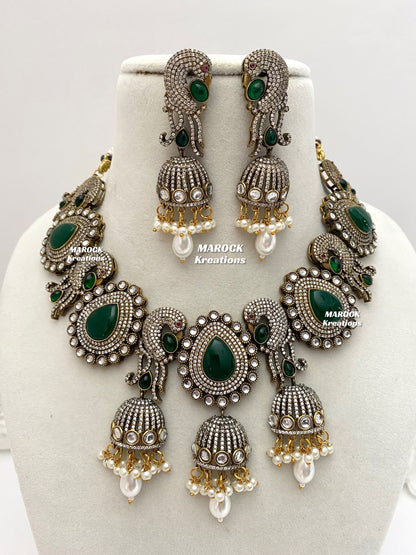 Stella Sabyasachi inspired Premium Quality Victorian Kundan Statement Necklace set