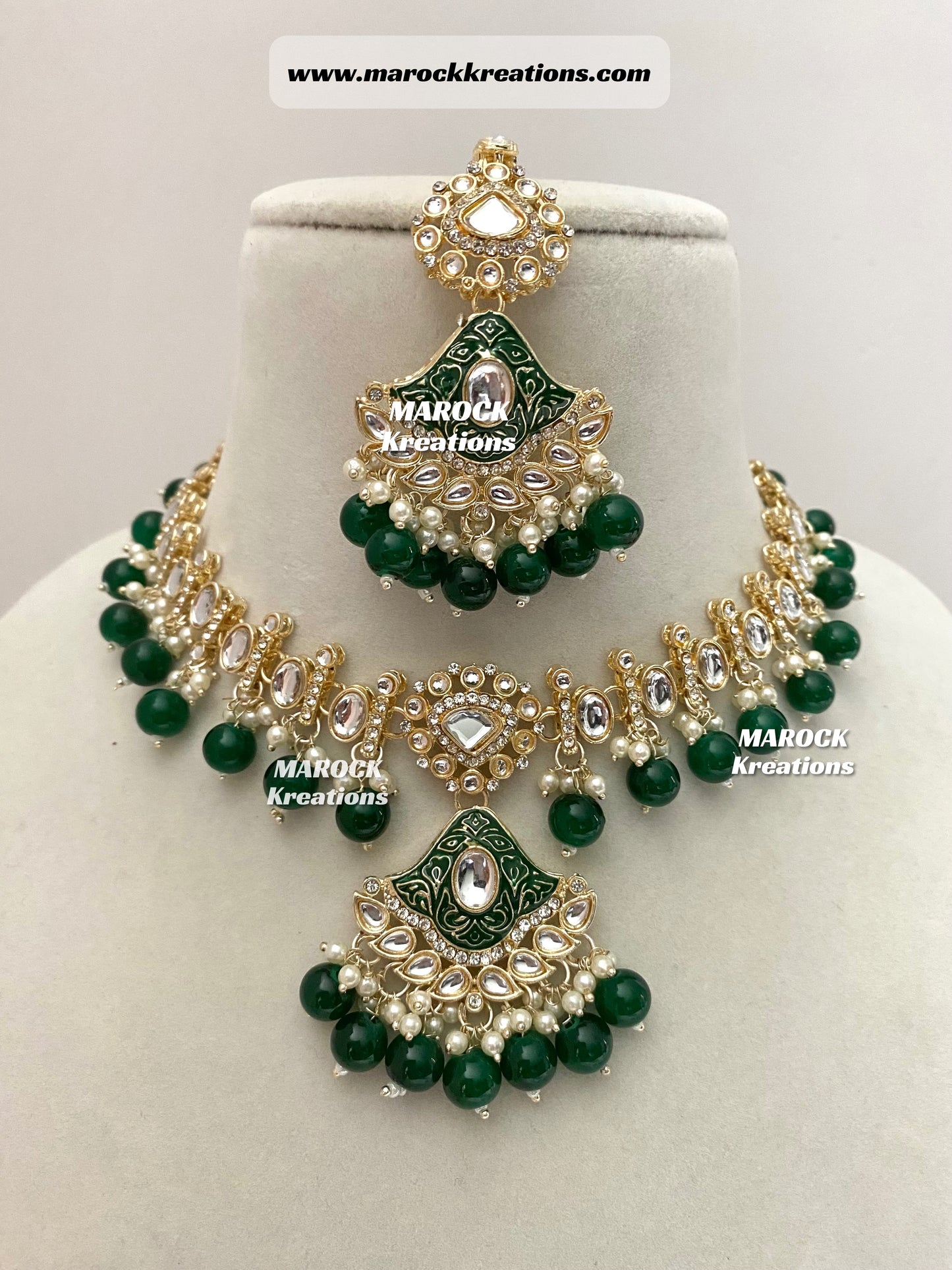 Myra Kundan Meenakari Necklace/Choker set